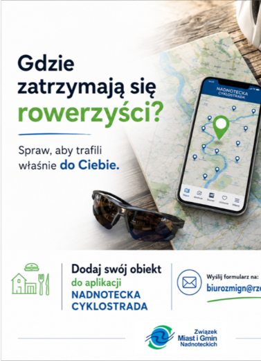 Dodaj sw&oacute;j obiekt do aplikacji Nadnotecka Cyklostrada