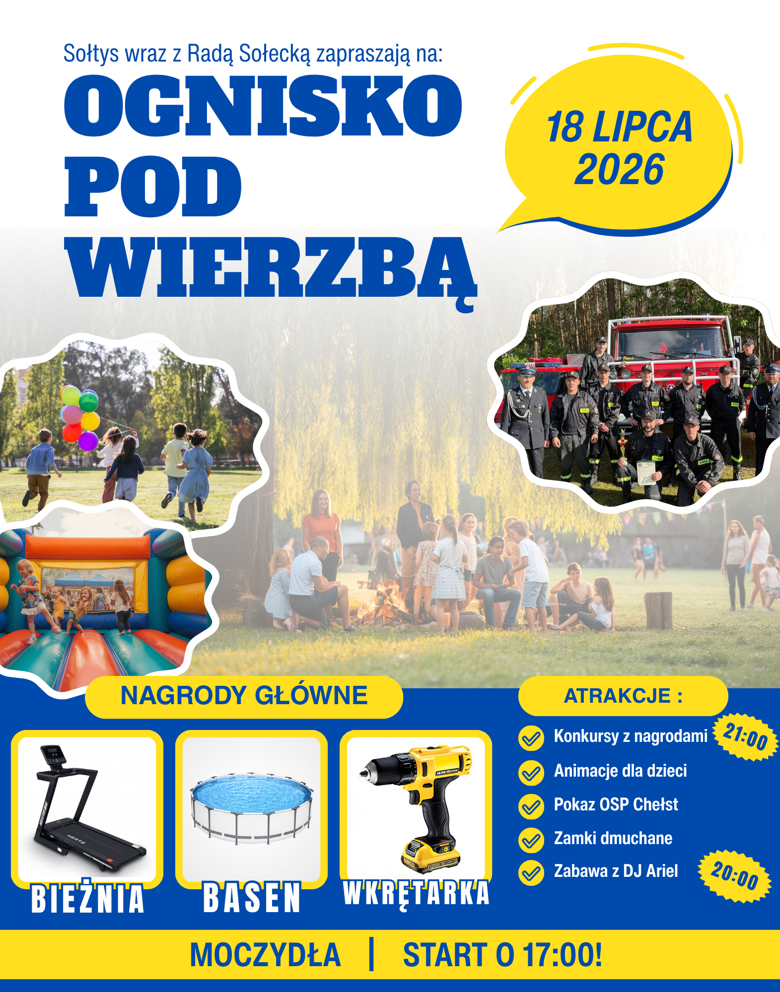 Plakat festyn &bdquo;Ognisko pod Wierzbą&rdquo;(2)
