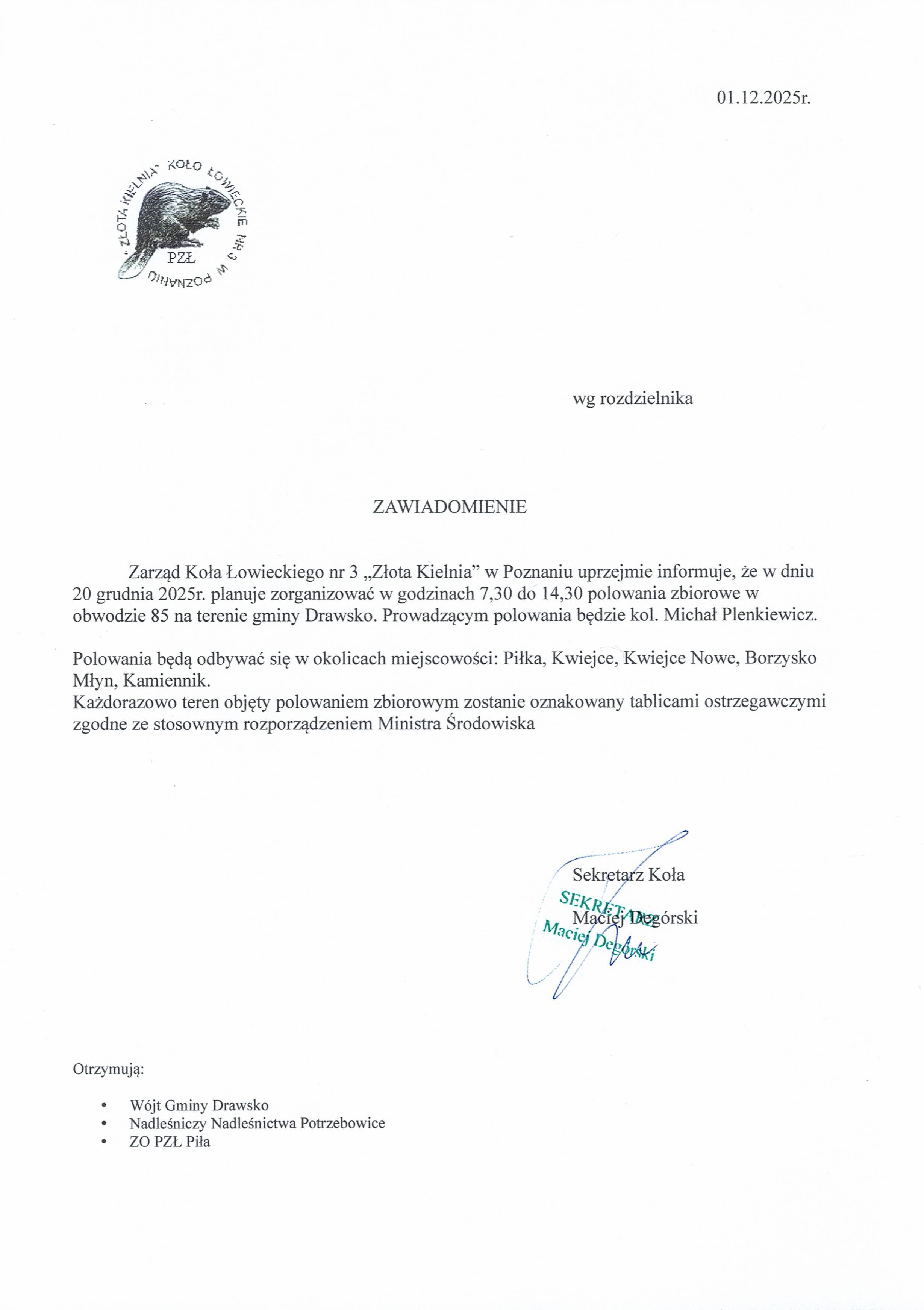 Zawiadomienie_o_polowaniu_Grudzień_2025