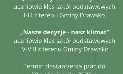 Konkursy ekologiczne - zapraszamy do udziału!