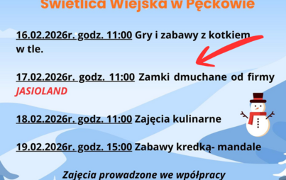 Ferie zimowe - Świetlica wiejska w Pęckowie 