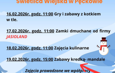 Ferie zimowe - Świetlica wiejska w Pęckowie 