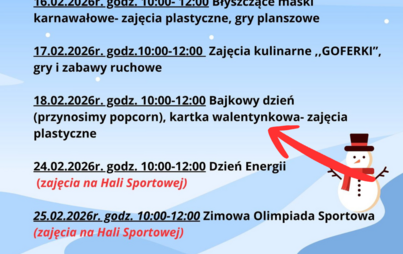 Ferie zimowe - Świetlica wiejska w Drawsku