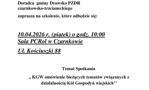 KGW – omówienie bieżących tematów związanych z działalnością Kół Gospodyń Wiejskich