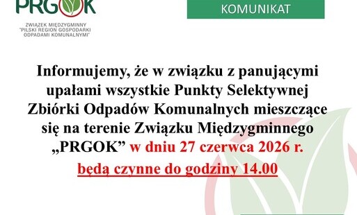 PSZOK w sobotę czynny do godz. 14:00