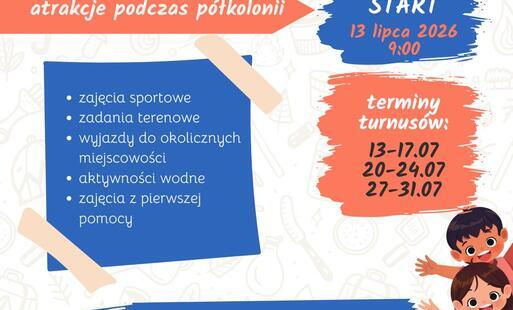 Półkolonie w Drawsku dla dzieci i młodzieży od 10. roku życia