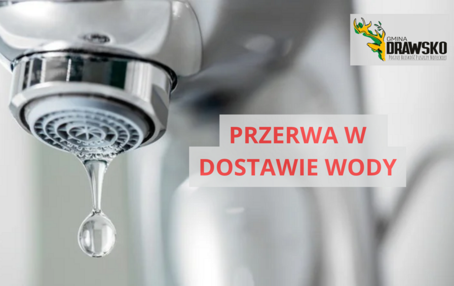 Przerwa w dostawie wody w gminie Drawsko