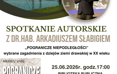 Spotkanie autorskie z dr. hab. Arkadiuszem Słabigiem